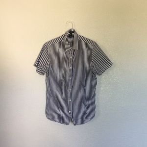 Forever 21 blue button up tee